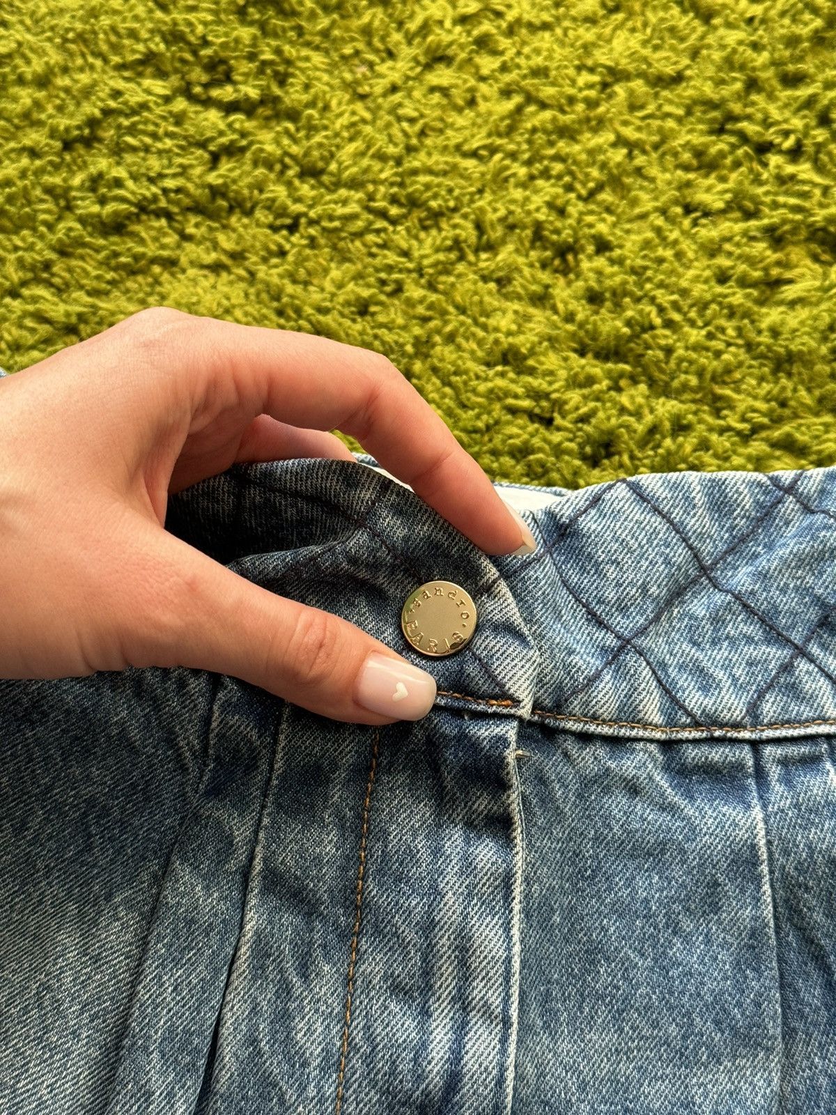 Designer × Sandro Sandro oldmoney style quilted denim shorts Size 26" / US 2 / IT 38 - 5 Thumbnail