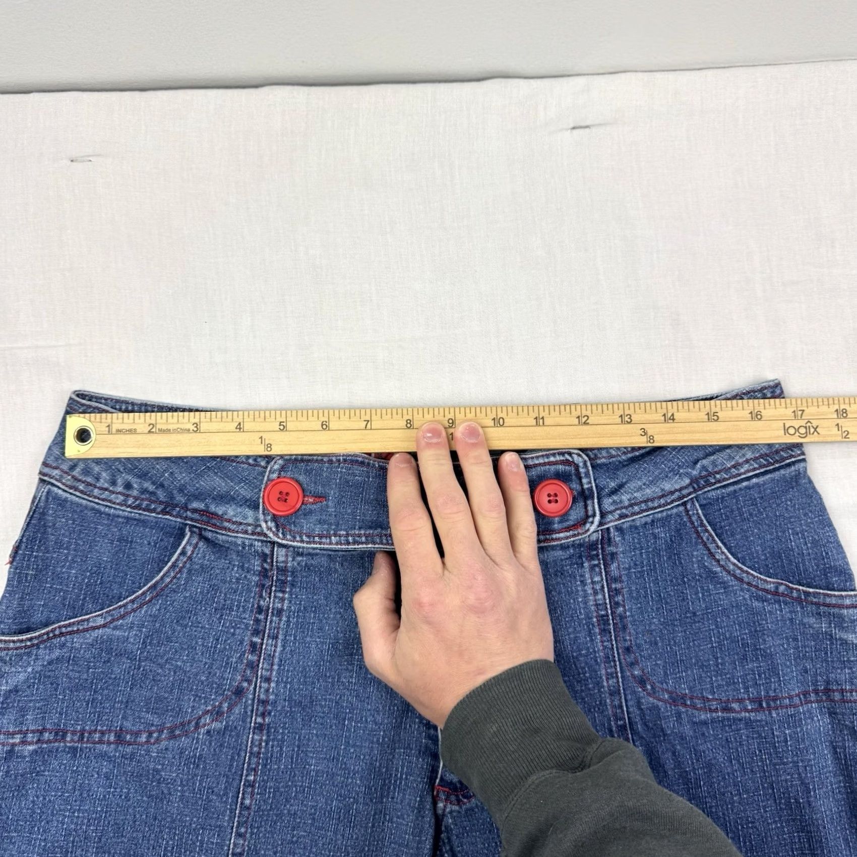 Vintage VINTAGE O! Jeans Womens 16 Mom Jeans High Waisted Hipster Hippie Punk 90s 80s Blue Size 38" / US 16 / IT 52 - 5 Thumbnail