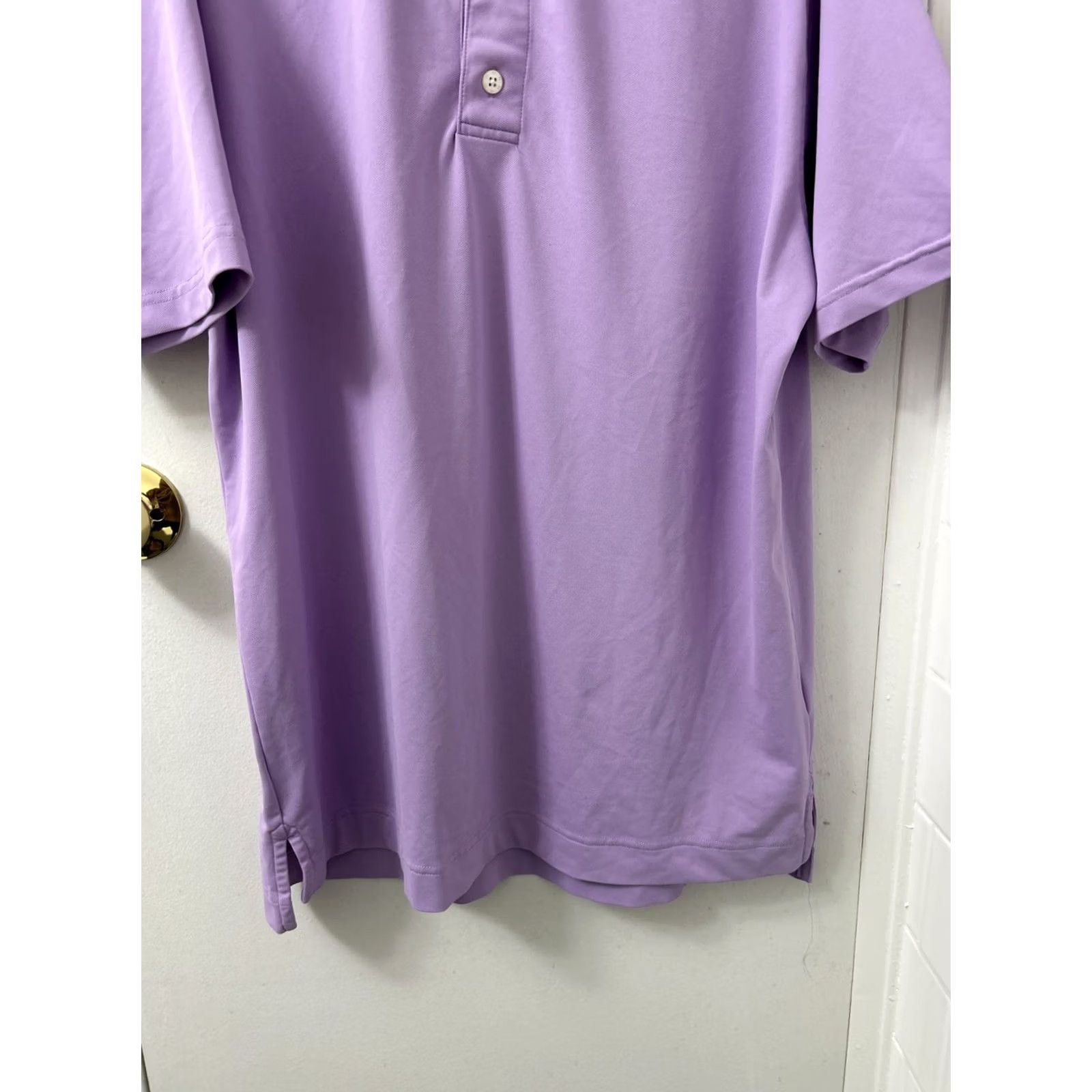 Footjoy FootJoy Polo Shirt Mens Size M Purple Short Sleeve Golf Performance Breathing Stretch Regular Fit Logo Size US M / EU 48-50 / 2 - 3 Thumbnail