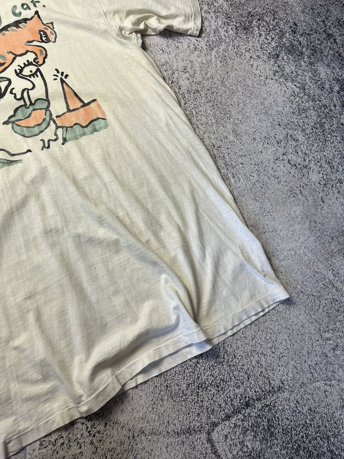 Vintage Vintage 1989 THE FAMILY CAT tom verlaine artwork t-shirts Size US XL / EU 56 / 4 - 14 Thumbnail