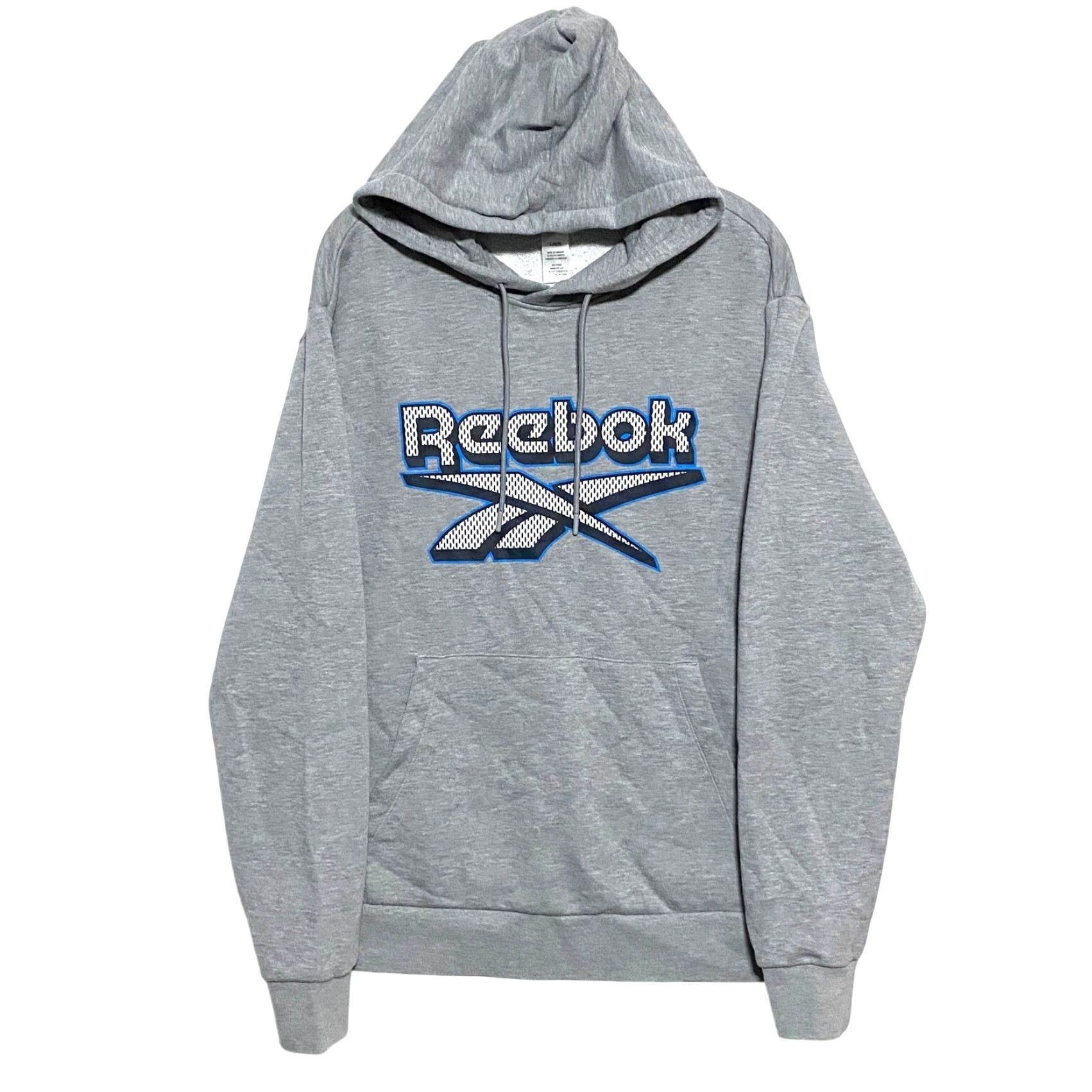 Reebok Reebok Hoodie Pullover Gray Large Mens L Athletic Athleisure Sporty Big Logo Spell Out Size US L / EU 52-54 / 3 - 2 Thumbnail