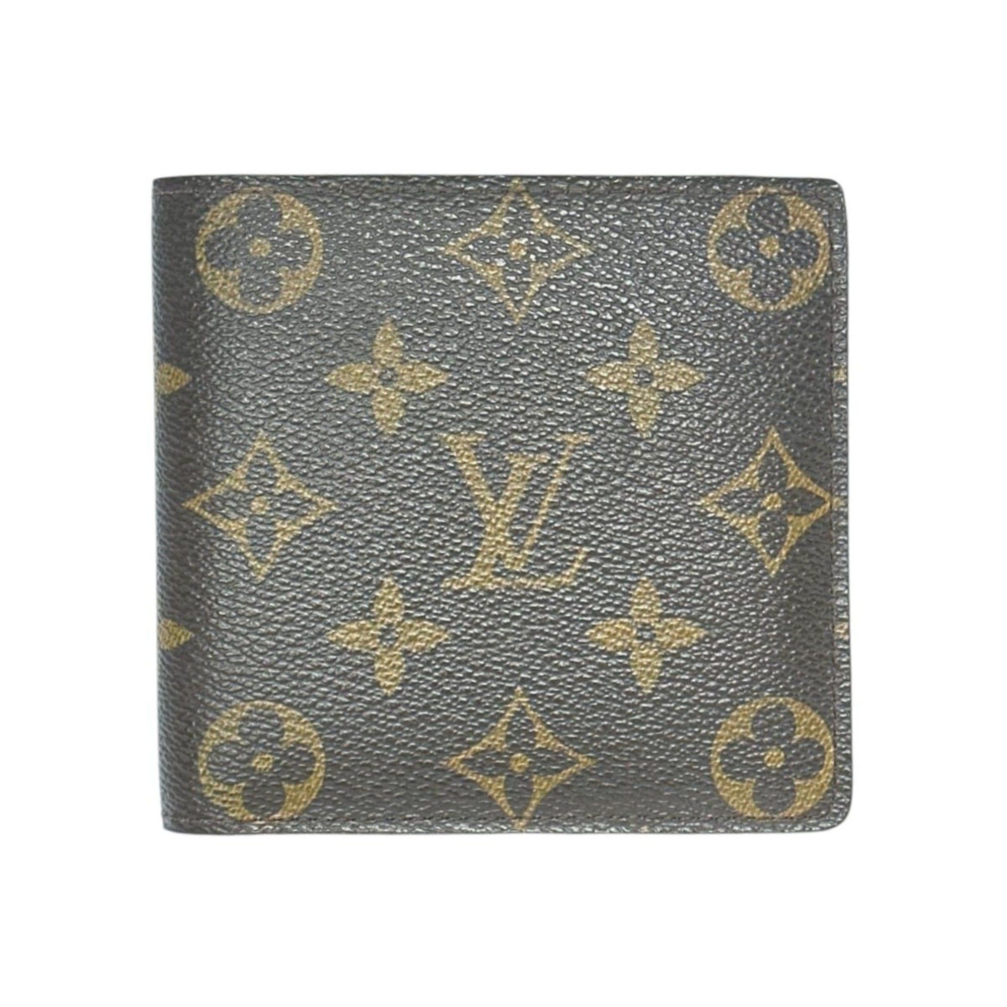 Louis Vuitton Louis Vuitton Bi-fold Wallet Monogram Portefeuille Marco Canvas M61675 Brown Size ONE SIZE - 1 Thumbnail