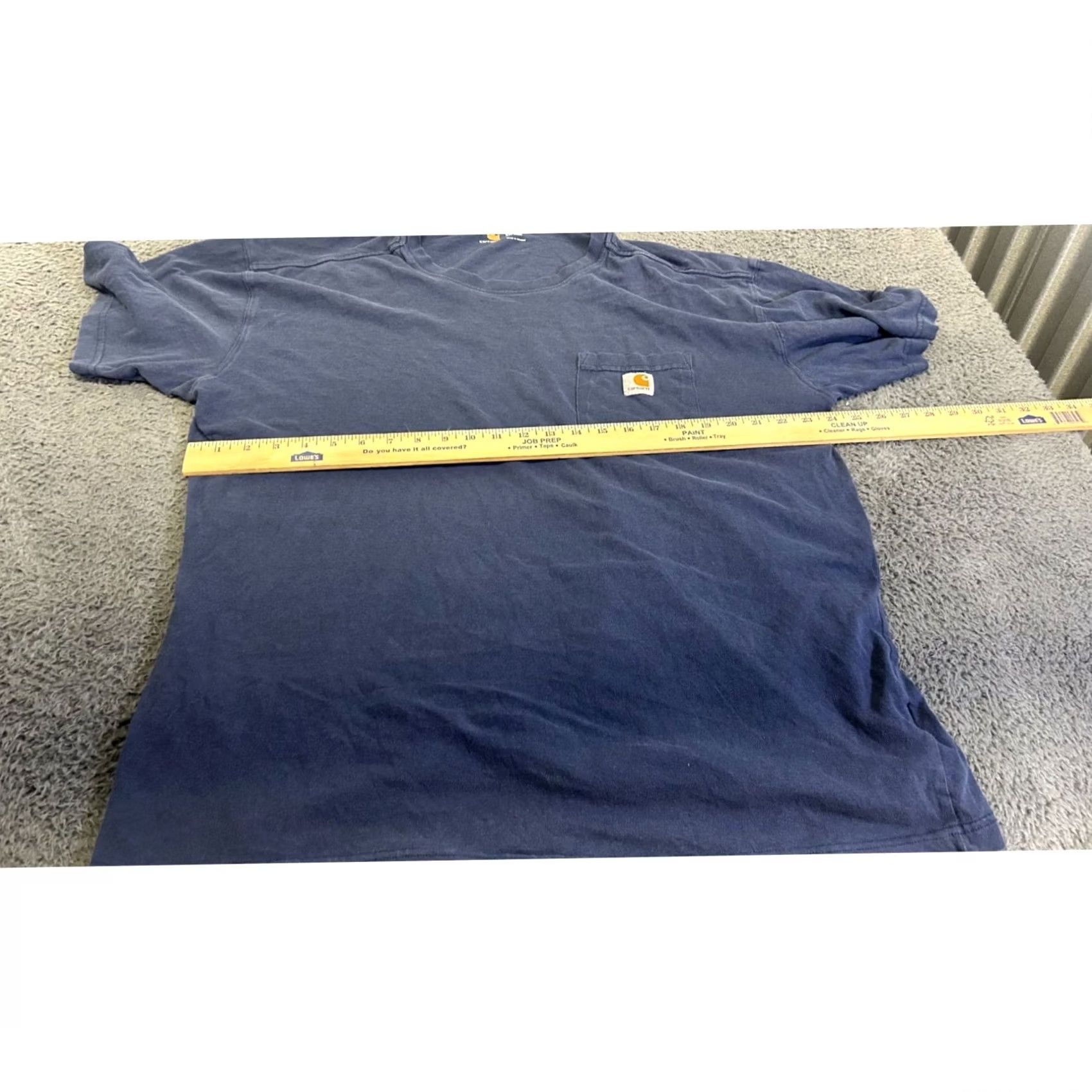 Carhartt Carhartt Mens XL Blue Pocket T-Shirt Short Sleeve 100% Cotton Size US XL / EU 56 / 4 - 5 Thumbnail