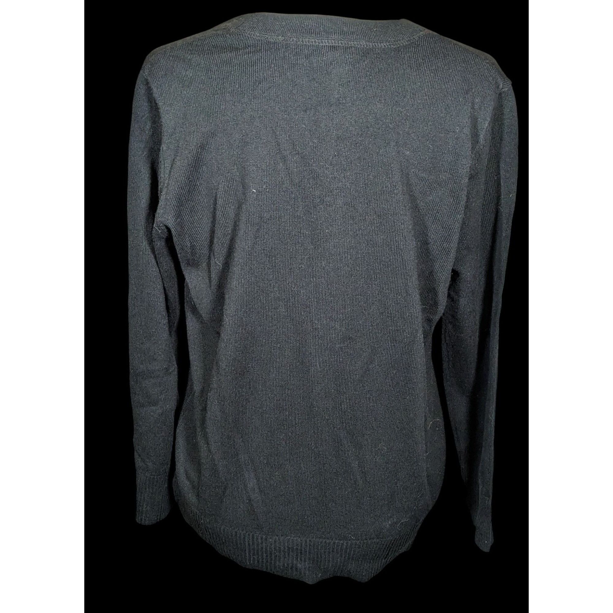 Other Vintage Draper's & Damon's Petite Black Button Up Cardigan Size M / US 6-8 / IT 42-44 - 2 Thumbnail