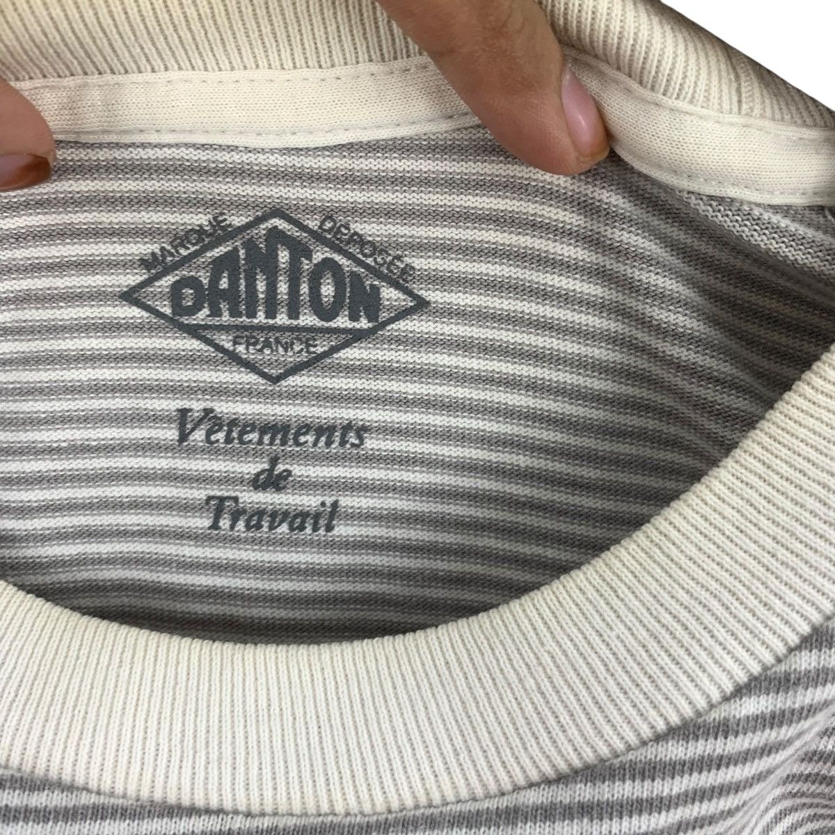 Danton DANTON FRANCE Vetements De Travail Striped Pocket Tee Shirt Size S / US 4 / IT 40 - 6 Thumbnail