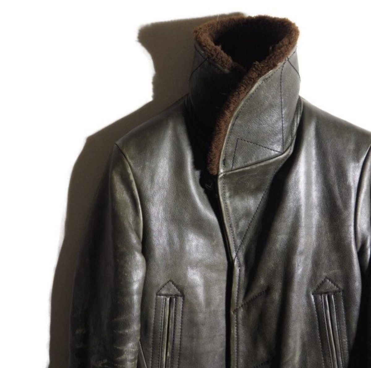 Number (N)ine Number (N)ine Fall/Winter 2008 Leather & Wool Blend Jacket Size US M / EU 48-50 / 2 - 4 Thumbnail