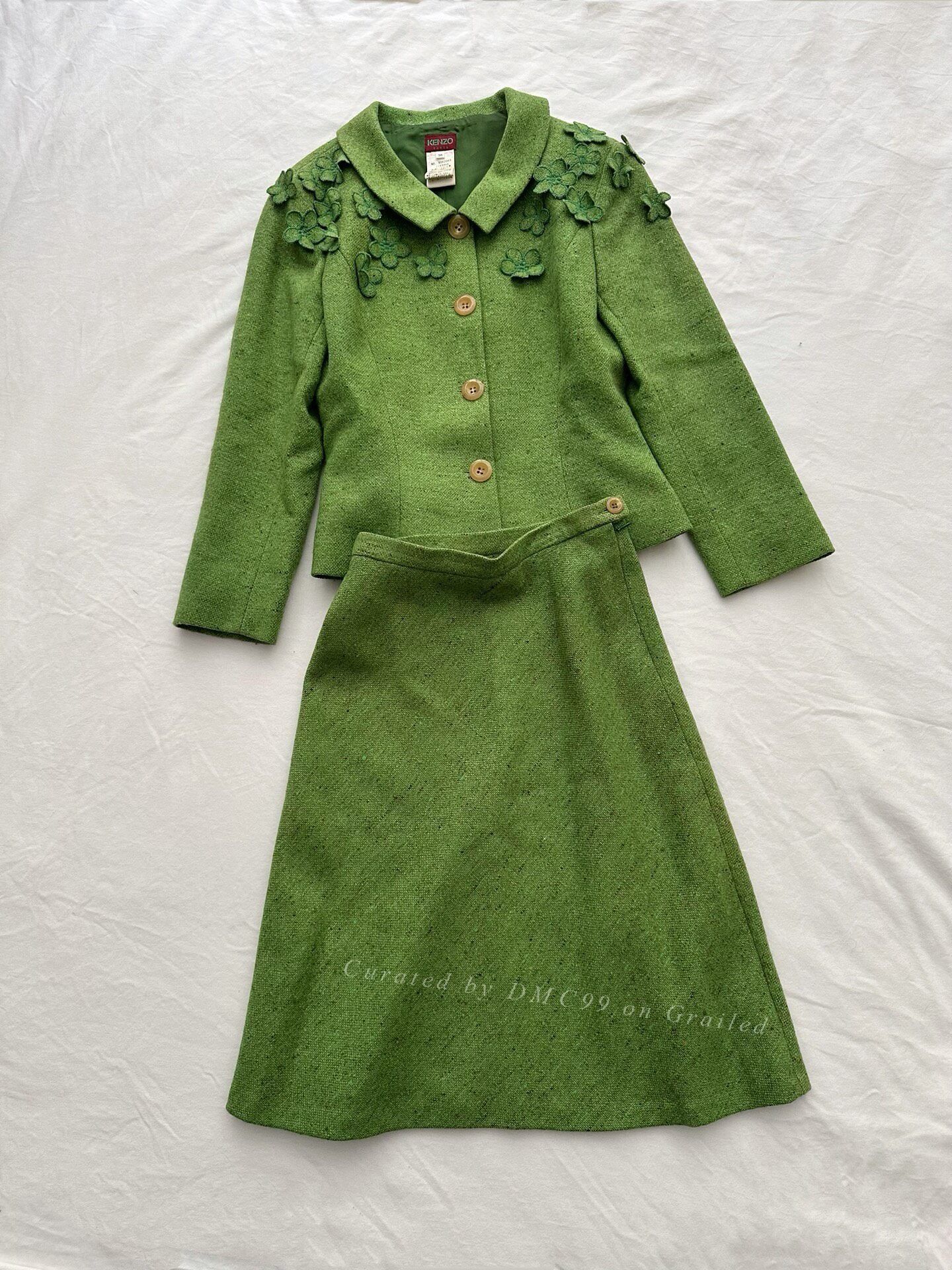 Kenzo Kenzo 80s Vintage Wool Suit Size S / US 4 / IT 40 - 1 Thumbnail