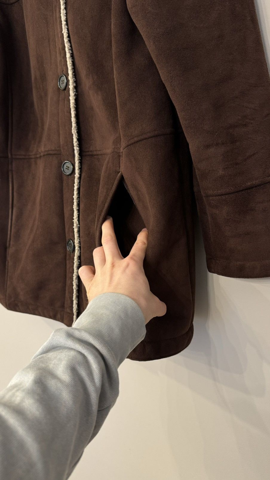 Polo Ralph Lauren × Ralph Lauren × Vintage Ralph Lauren Brown Sheepskin coat jacket vintage rare 90s Size US M / EU 48-50 / 2 - 6 Thumbnail