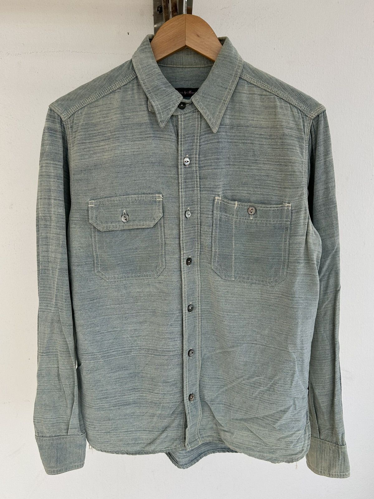 Momotaro Jeans Rampo Collection Sashiko Button Ups Size US M / EU 48-50 / 2 - 1 Thumbnail