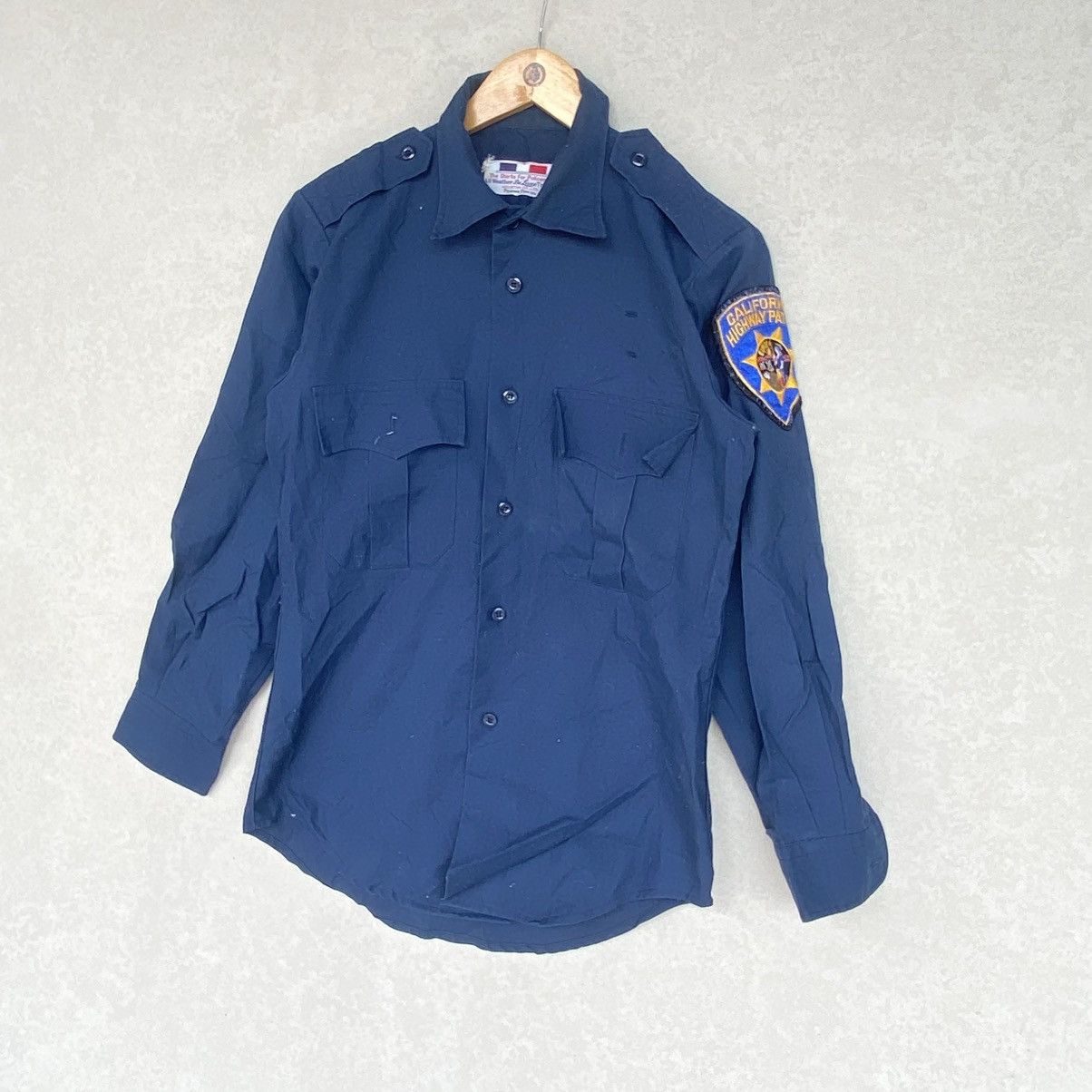 Other Vintage Policeman Uniform Shirt With A Button Up Navy Blue Size US M / EU 48-50 / 2 - 2 Thumbnail