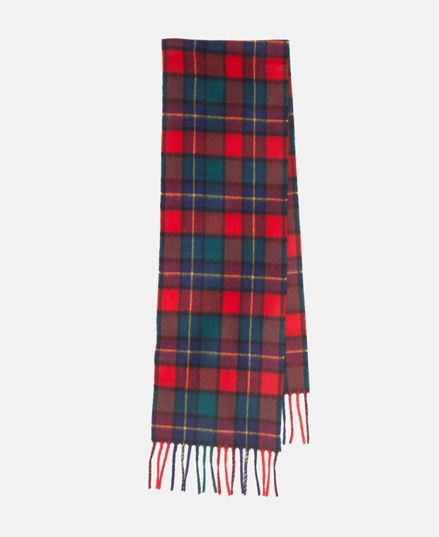 AIME LEON DORE PLAID SCARF RED