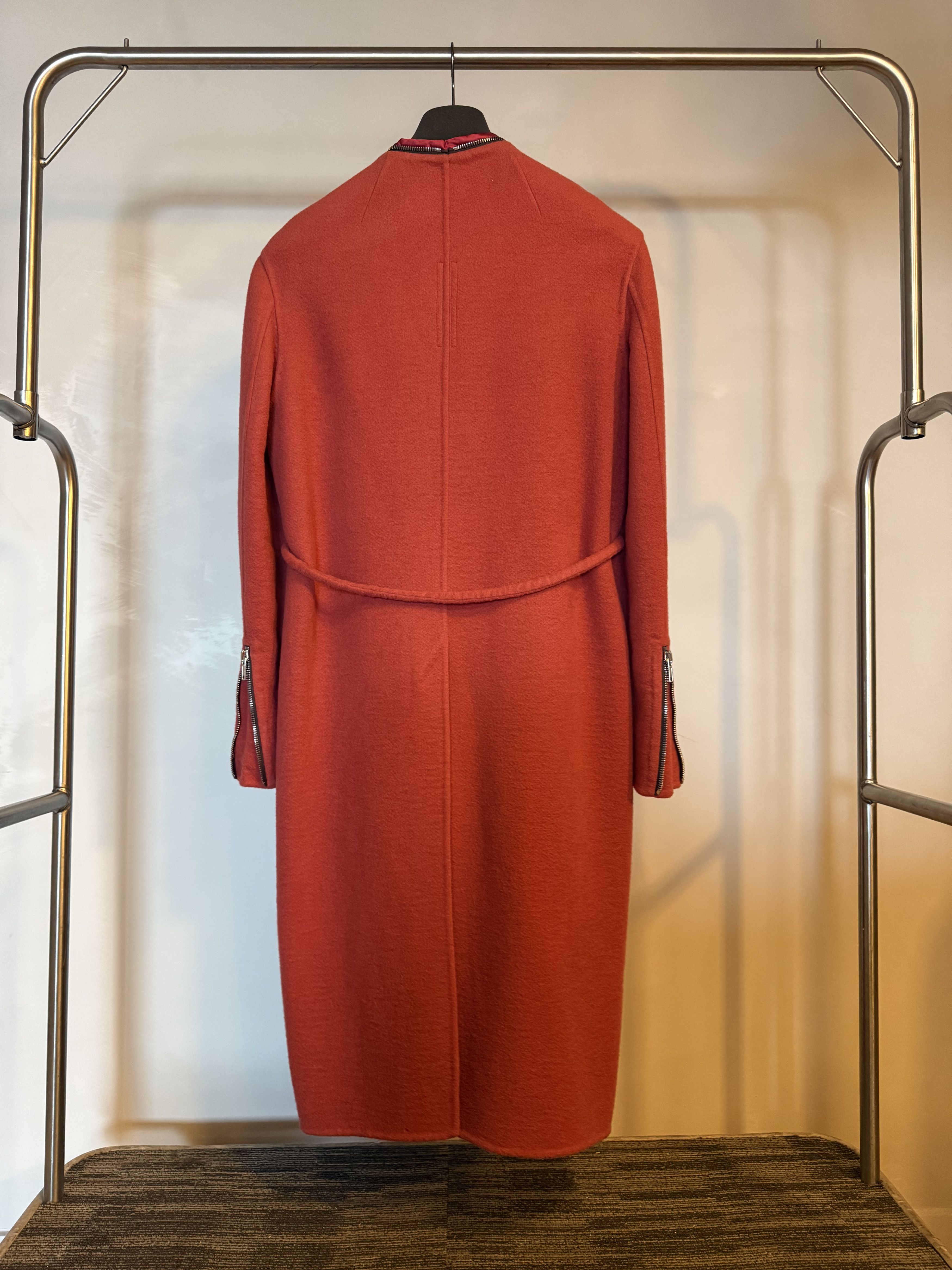 Rick Owens Rick Owens Klaus Coat, Rare Red Sample Size US M / EU 48-50 / 2 - 2 Thumbnail