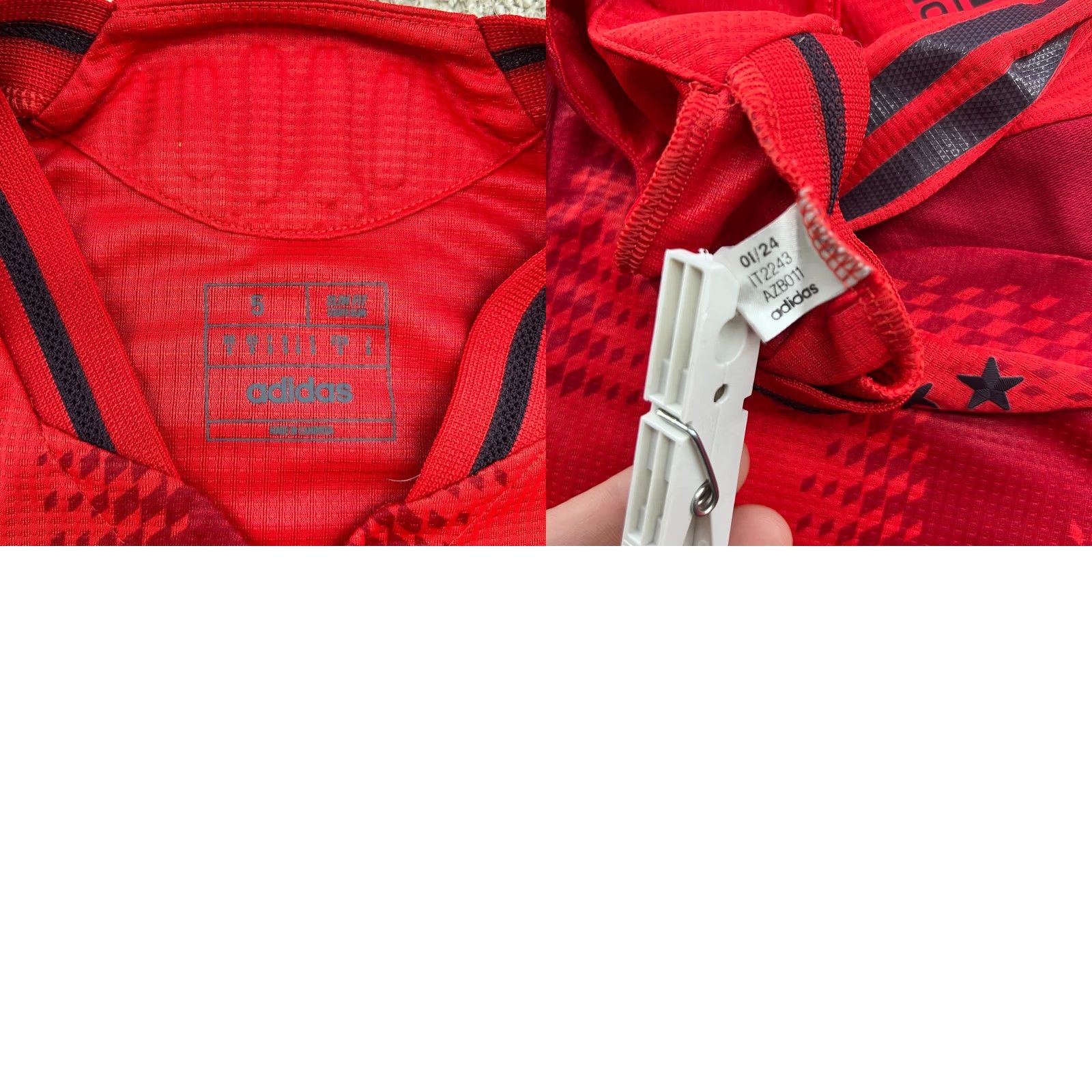 Adidas adidas Bayern Munich 2024 2005 Away Player Issue Football Jersey Size 5 Shirt Mens Red Soccer Moisture Wicking Quick Dry Size US S / EU 44-46 / 1 - 9 Thumbnail