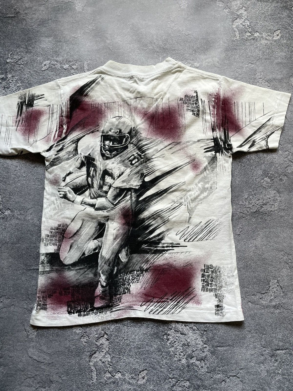 NFL Vintage 90s NFL All Over Print T Shirt Y2K Rare Size US S / EU 44-46 / 1 - 2 Thumbnail