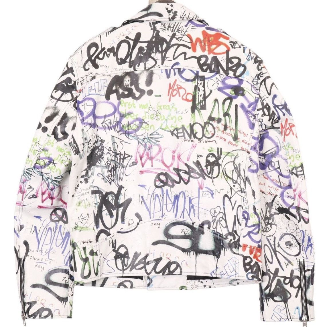 Vetements Vetements Graffiti Rider Jacket Size US S / EU 44-46 / 1 - 3 Thumbnail