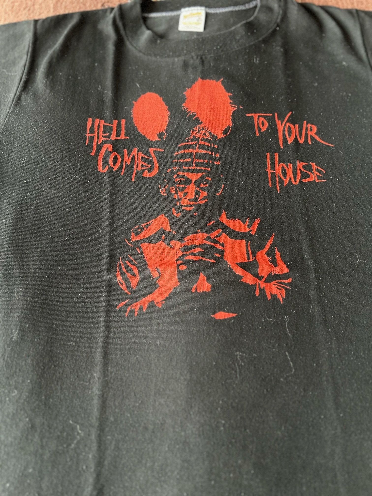 Vintage 1981 Hell Come To Your House Promo Tee Rare Punk Compilation Size US M / EU 48-50 / 2 - 4 Thumbnail