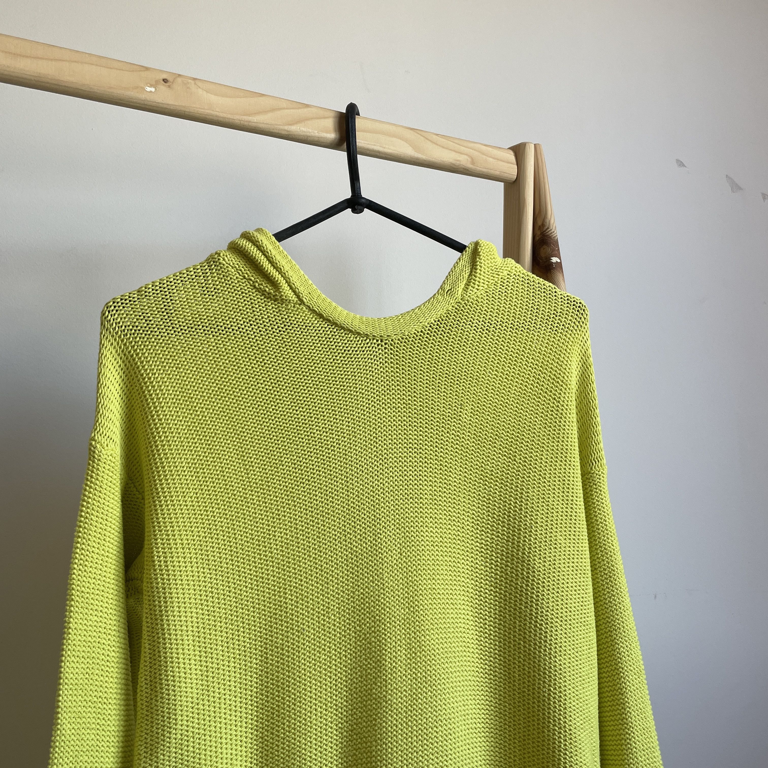 T by Alexander Wang T by Alexander Wang Neon Yellow Knitted Womens Hoodie Size XS / US 0-2 / IT 36-38 - 4 Thumbnail