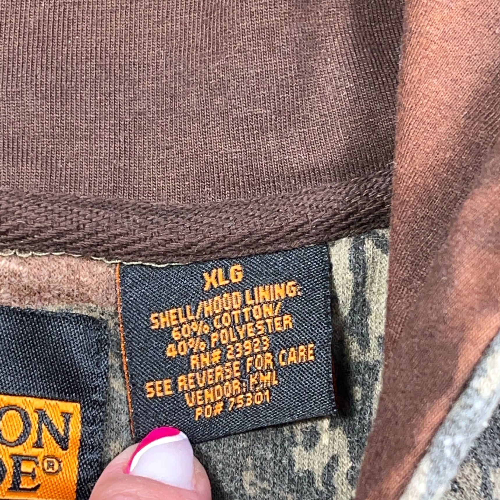 Vintage VINTAGE Canyon Guide Hoodie Men XL Camouflage Full Zip 90s Y2K Woodland Hunting 2000s Brown Logo Size US XL / EU 56 / 4 - 6 Thumbnail