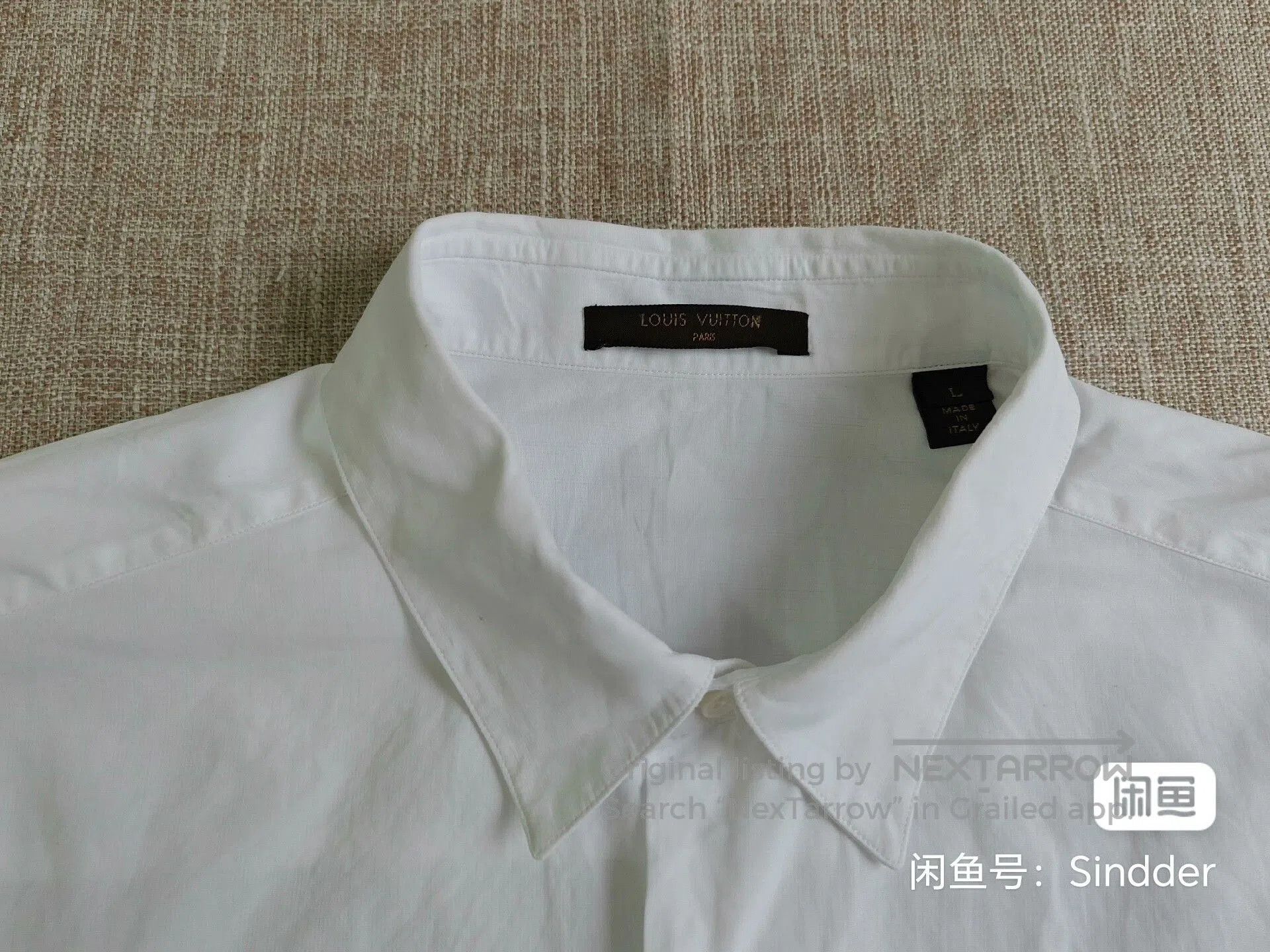 Louis Vuitton Louis Vuitton Men's Logo Cotton Shirt. Size US L / EU 52-54 / 3 - 3 Thumbnail