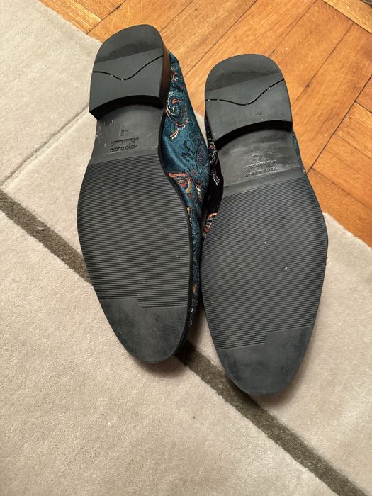 Needles Velvet Mule Papillon Embroidery | Grailed