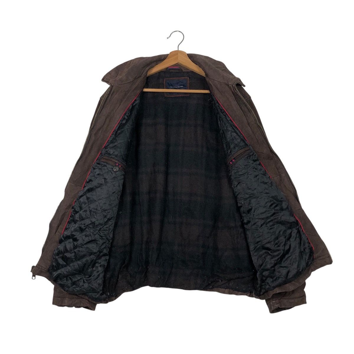 Genuine Leather 📌Vintage Genuine Leather Jacket Tommy Hilfiger Blanket Size US XL / EU 56 / 4 - 14 Thumbnail