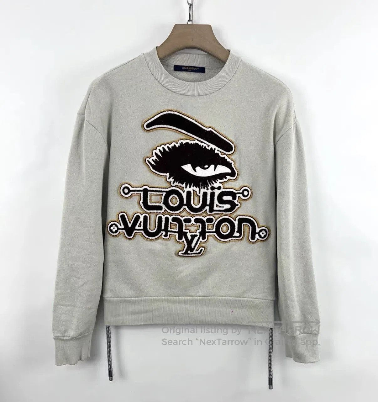 Louis Vuitton Gray Embroidered Long Sleeve Sweatshirt XS. Size US XS / EU 42 / 0 - 1 Thumbnail