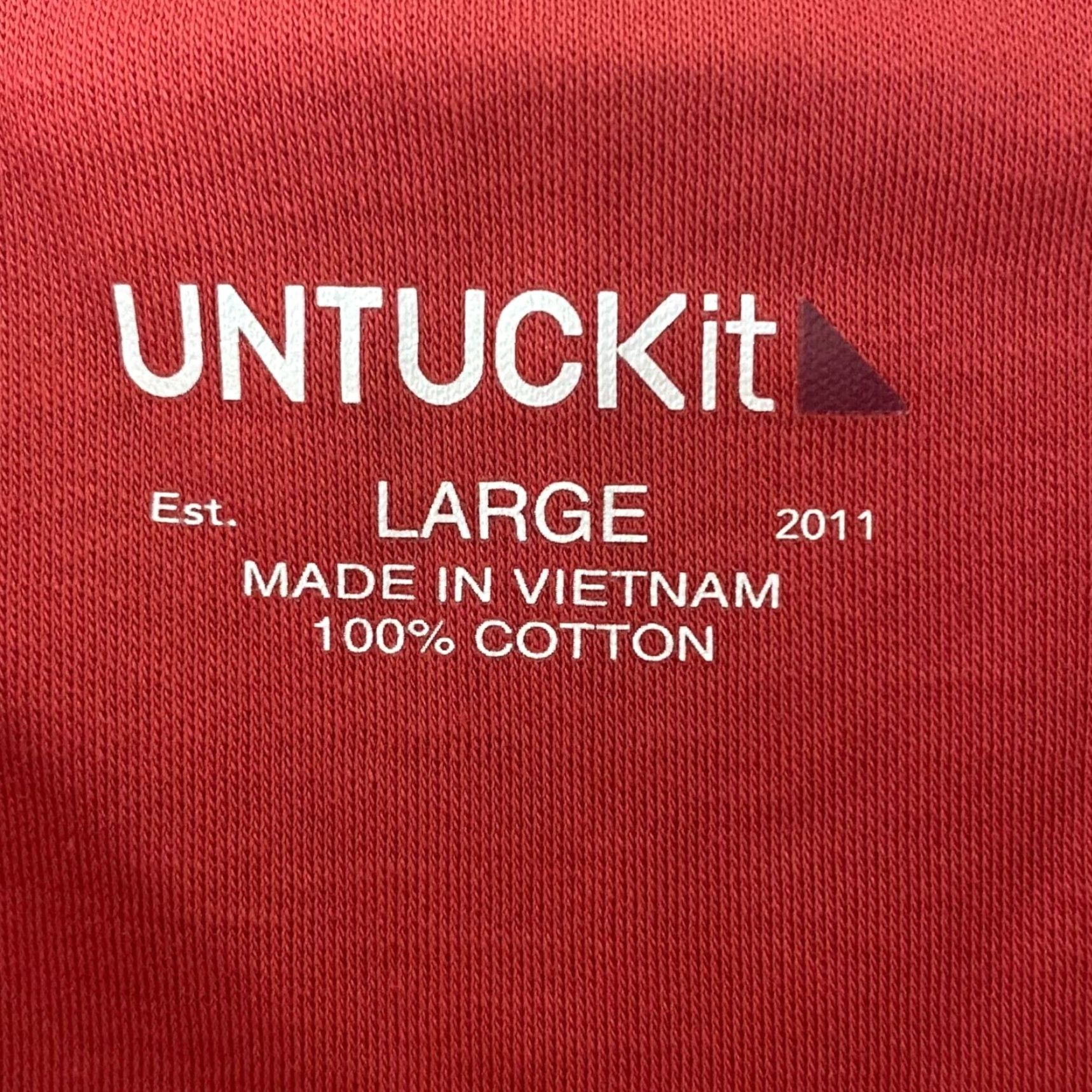 UNTUCKit UNTUCKit Connor Single Pocket Polo Shirt Adult L Red Short-Sleeve Golf Mens Size US L / EU 52-54 / 3 - 7 Thumbnail