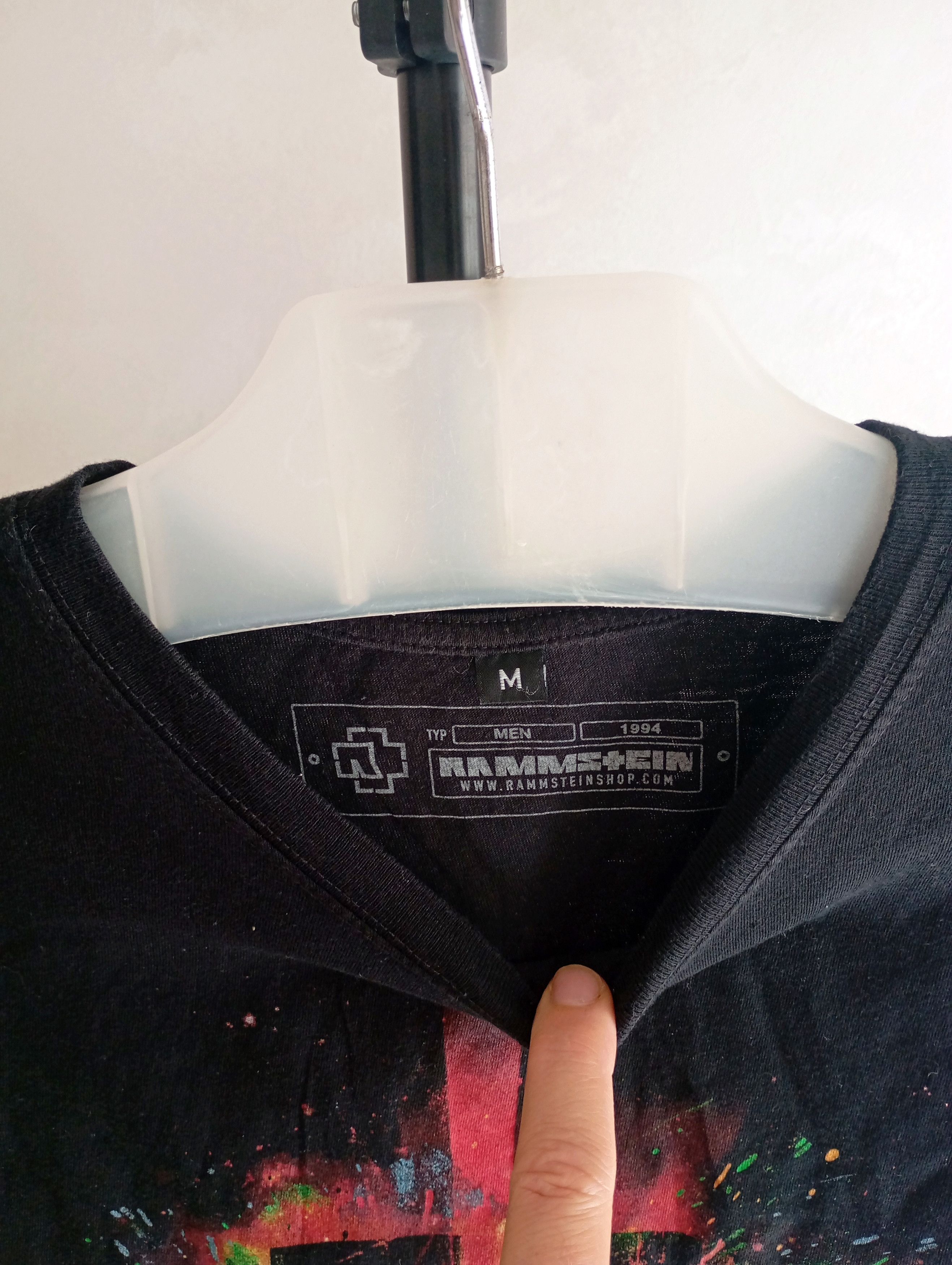 Band Tees Rammstein 1994 Vintage Rock Band Tour T-Shirt Tee Size US M / EU 48-50 / 2 - 3 Thumbnail