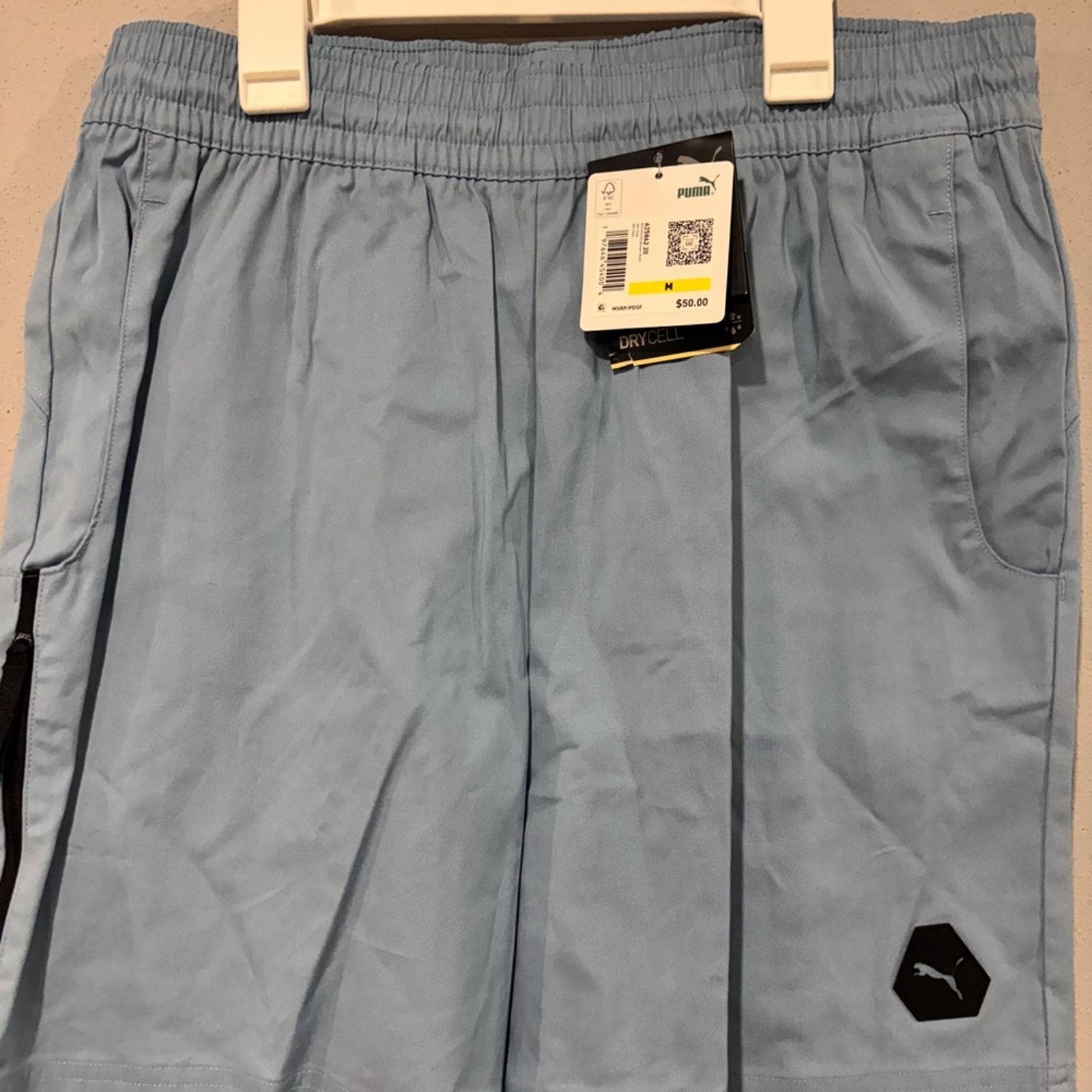 Puma Puma Men's Sky Blue Athletic Shorts Mens Medium NWT Size US 30 / EU 46 - 6 Thumbnail