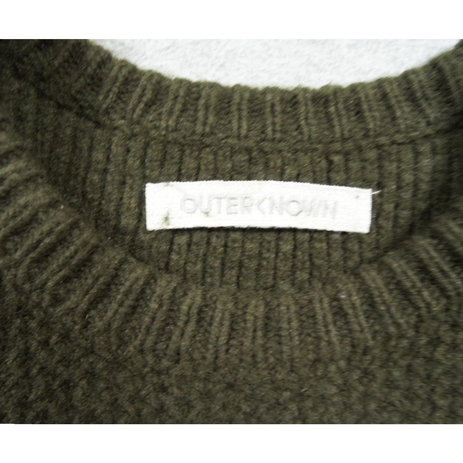 Outerknown Outerknown Sweater Womens Small Green Knit Crewneck Pullover Merino Wool Blend Size S / US 4 / IT 40 - 6 Thumbnail