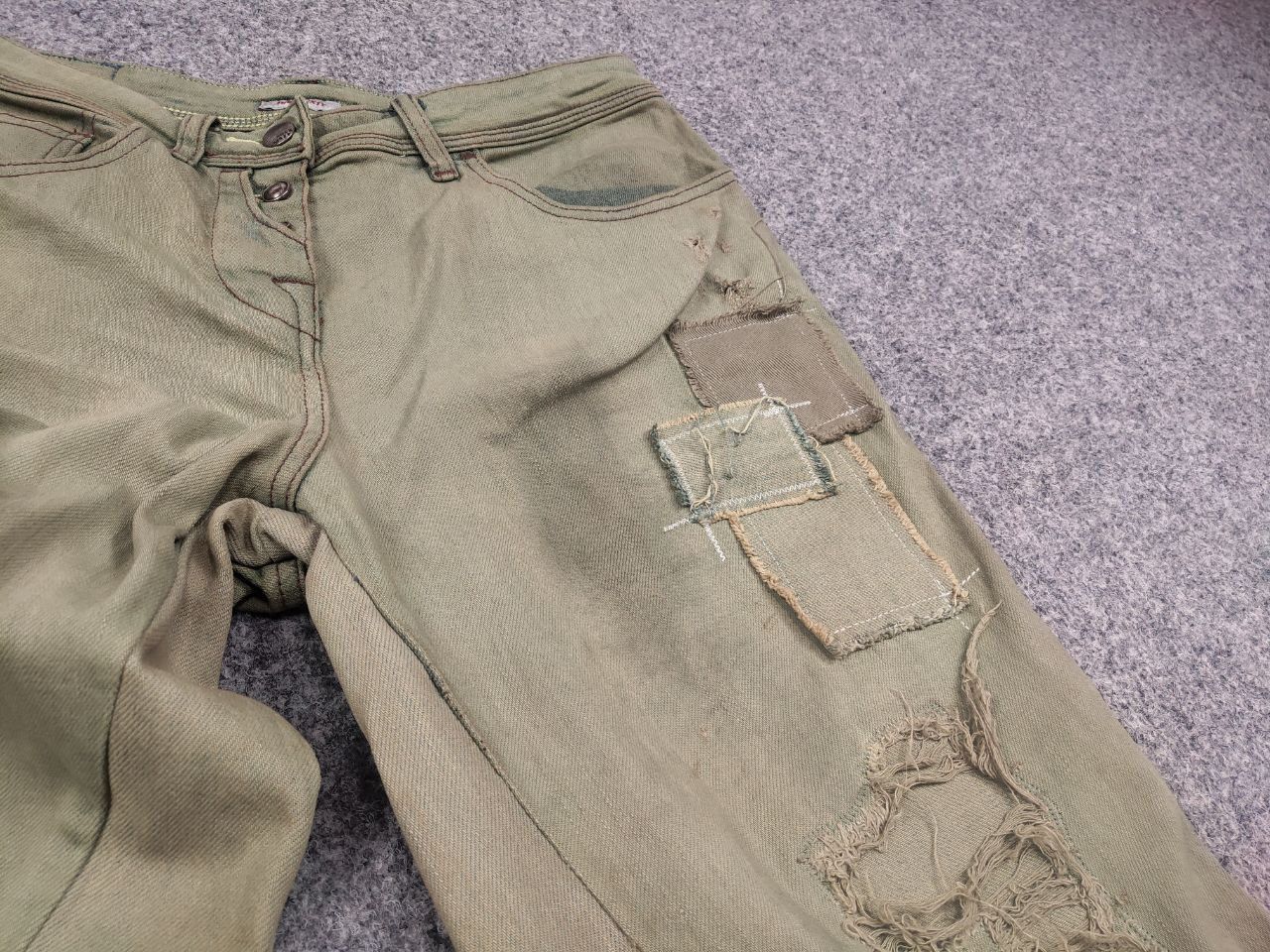 🤢 Miss Sixty Vintage Y2K Baggy Distressed Denim Jeans