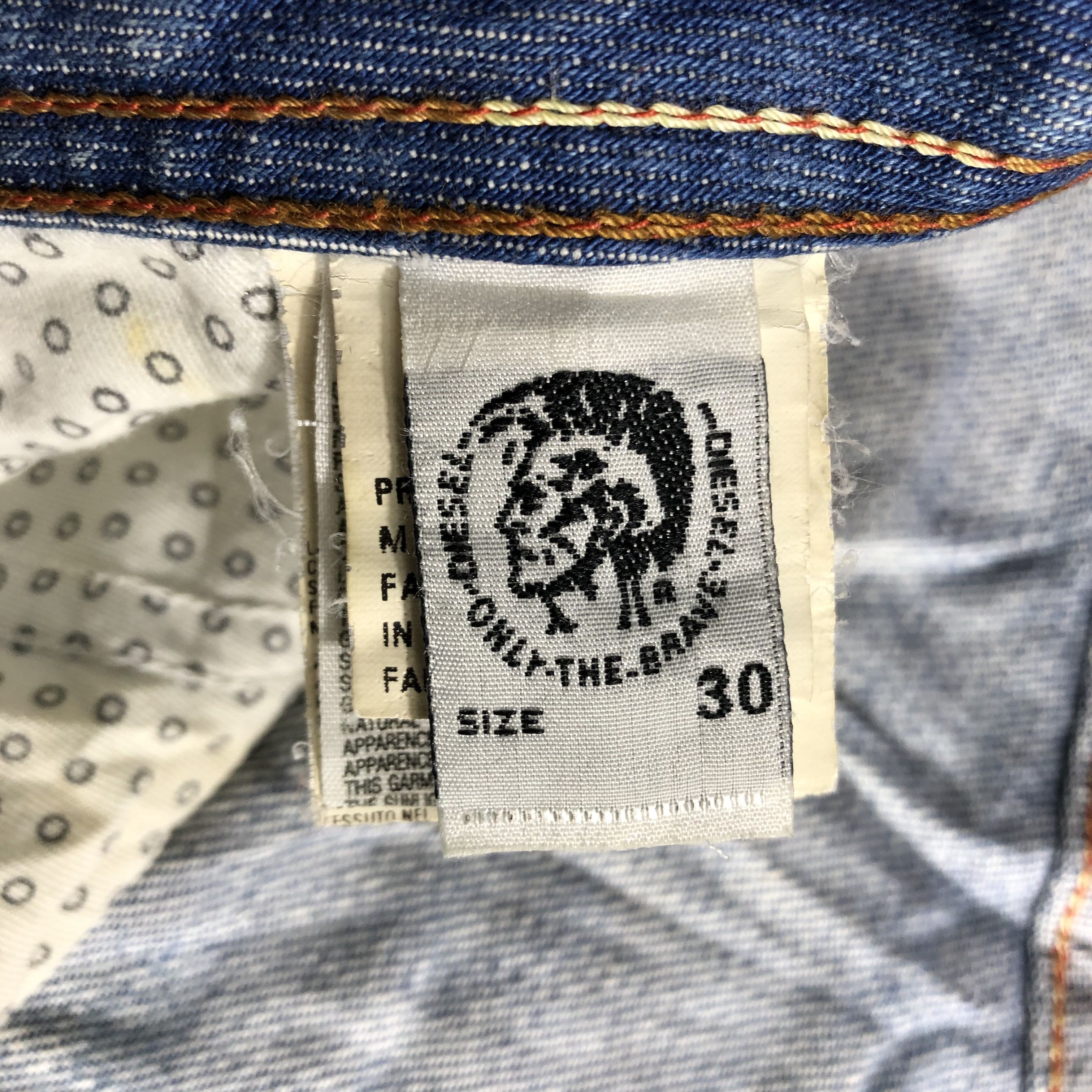 Diesel Vintage Blue Wash Diesel Industry Jeans-J3997 Size US 34 / EU 50 - 10 Thumbnail
