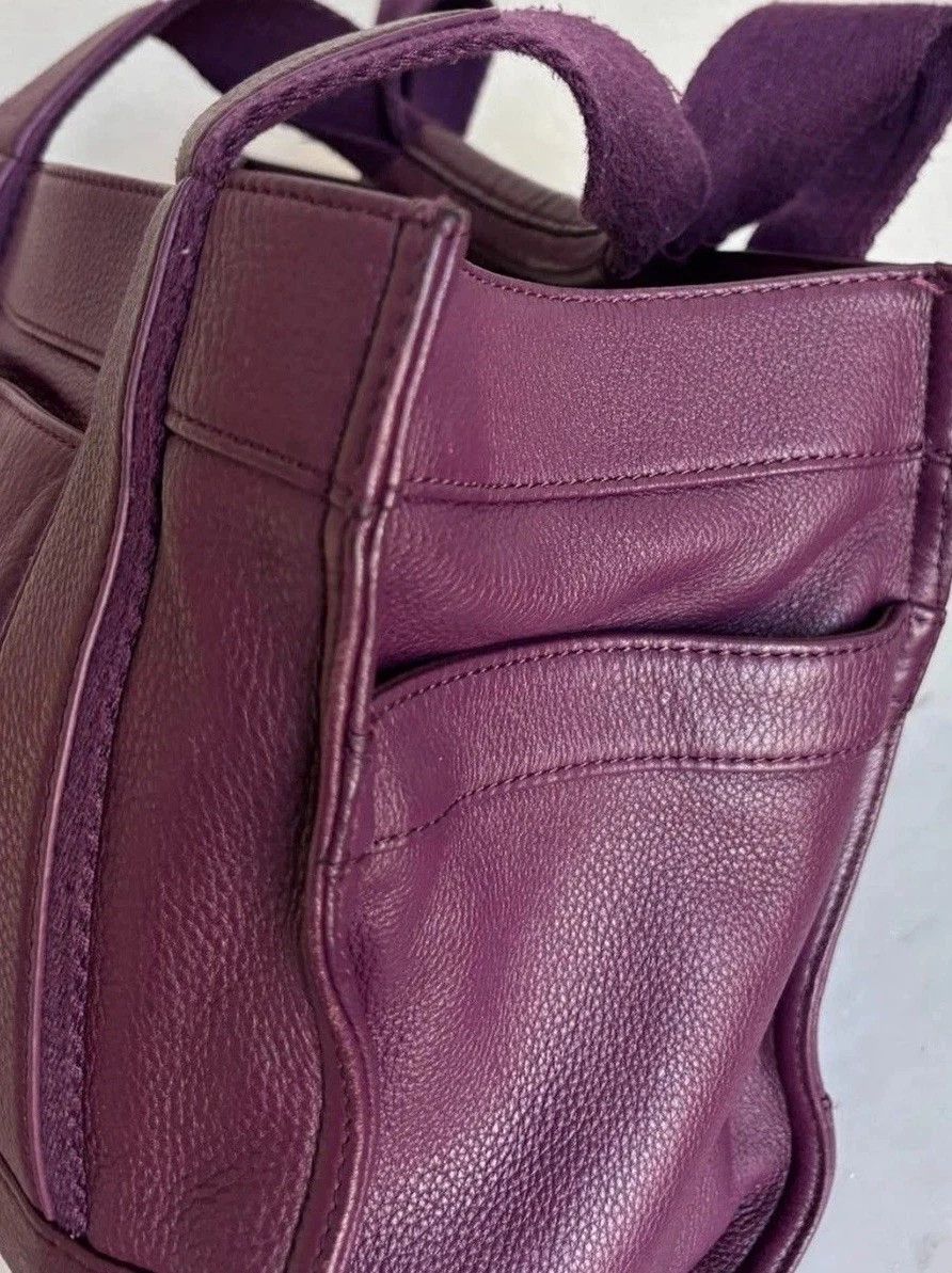 Tory Burch Tory Burch "True Violet" Mini Leather Tote Size ONE SIZE - 3 Thumbnail