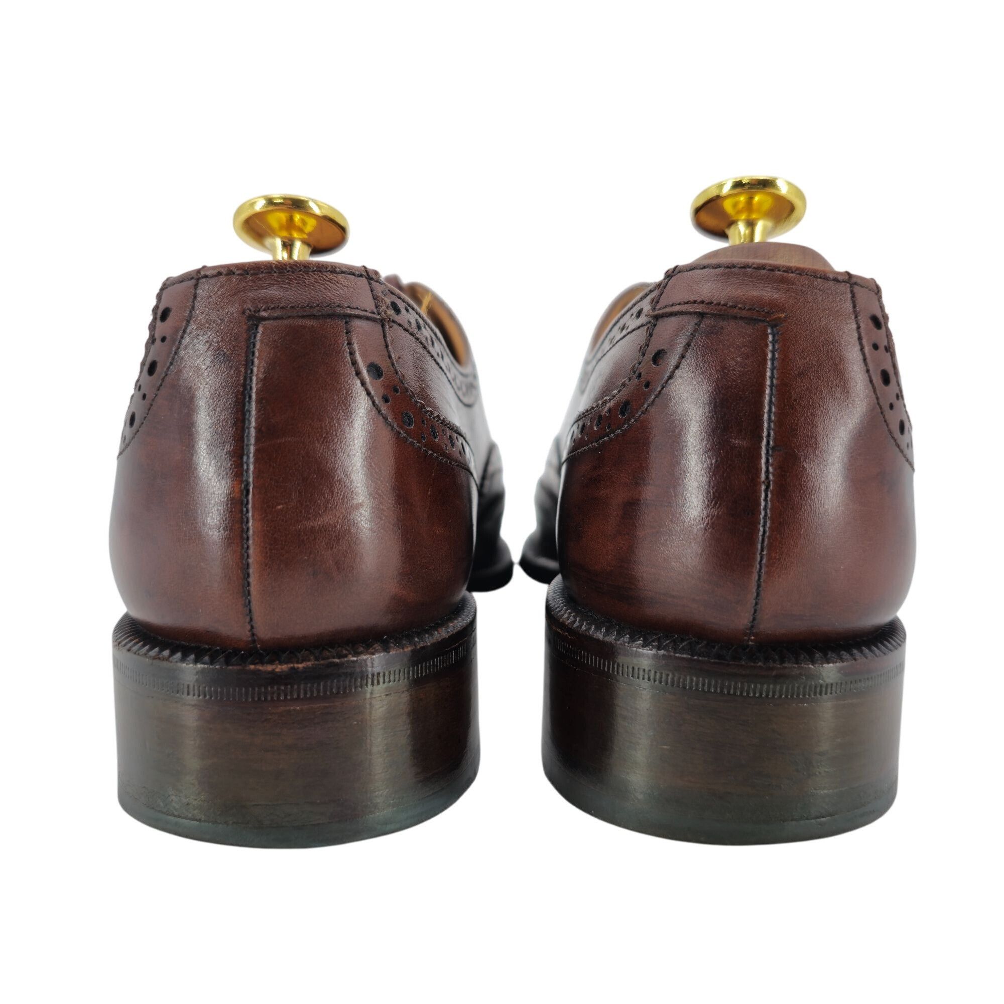 Bally Vintage Bally France Men's 7.5D Brown Leather Dress Shoes Size US 7.5 / EU 40-41 - 4 Thumbnail