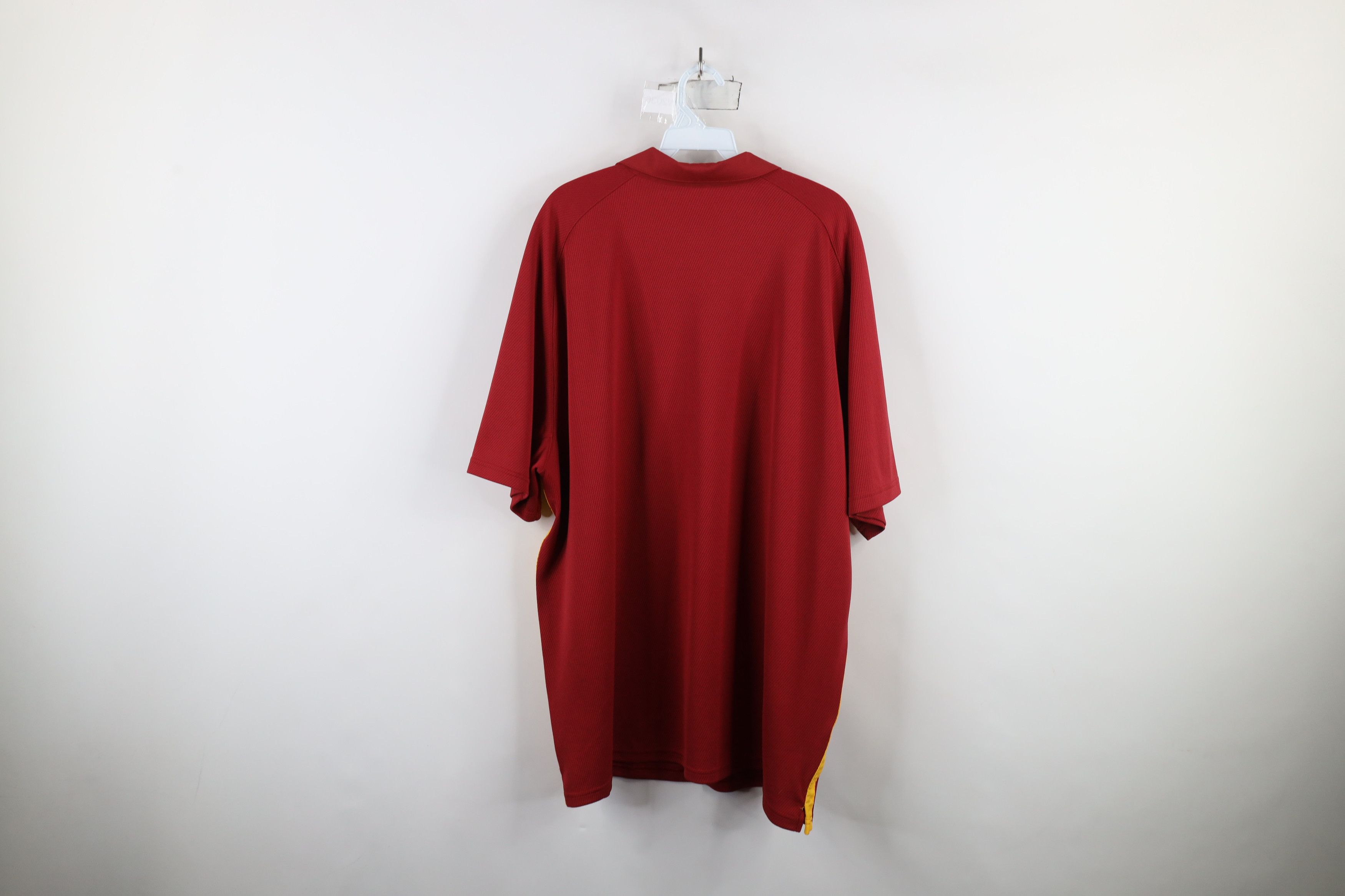 Nike × Vintage Nike Dri-Fit Iowa State University Collared Golf Polo Red Size US XXL / EU 58 / 5 - 12 Thumbnail