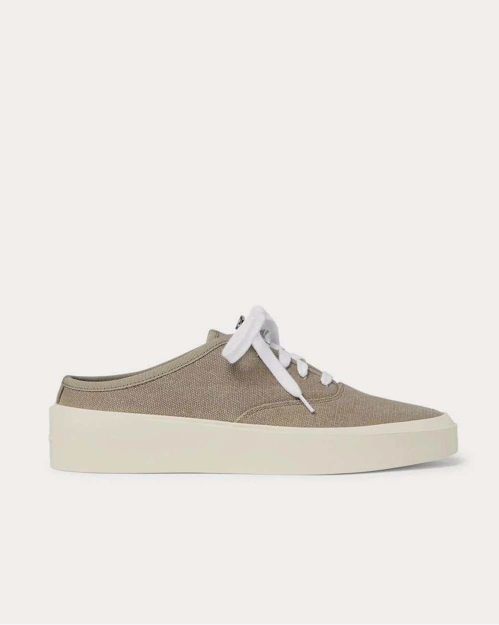 Fear of God o1f1d3z0825 Low-Top Slip-on Canvas Sneakers in Taupe Size US 12 / EU 45 - 1 Thumbnail