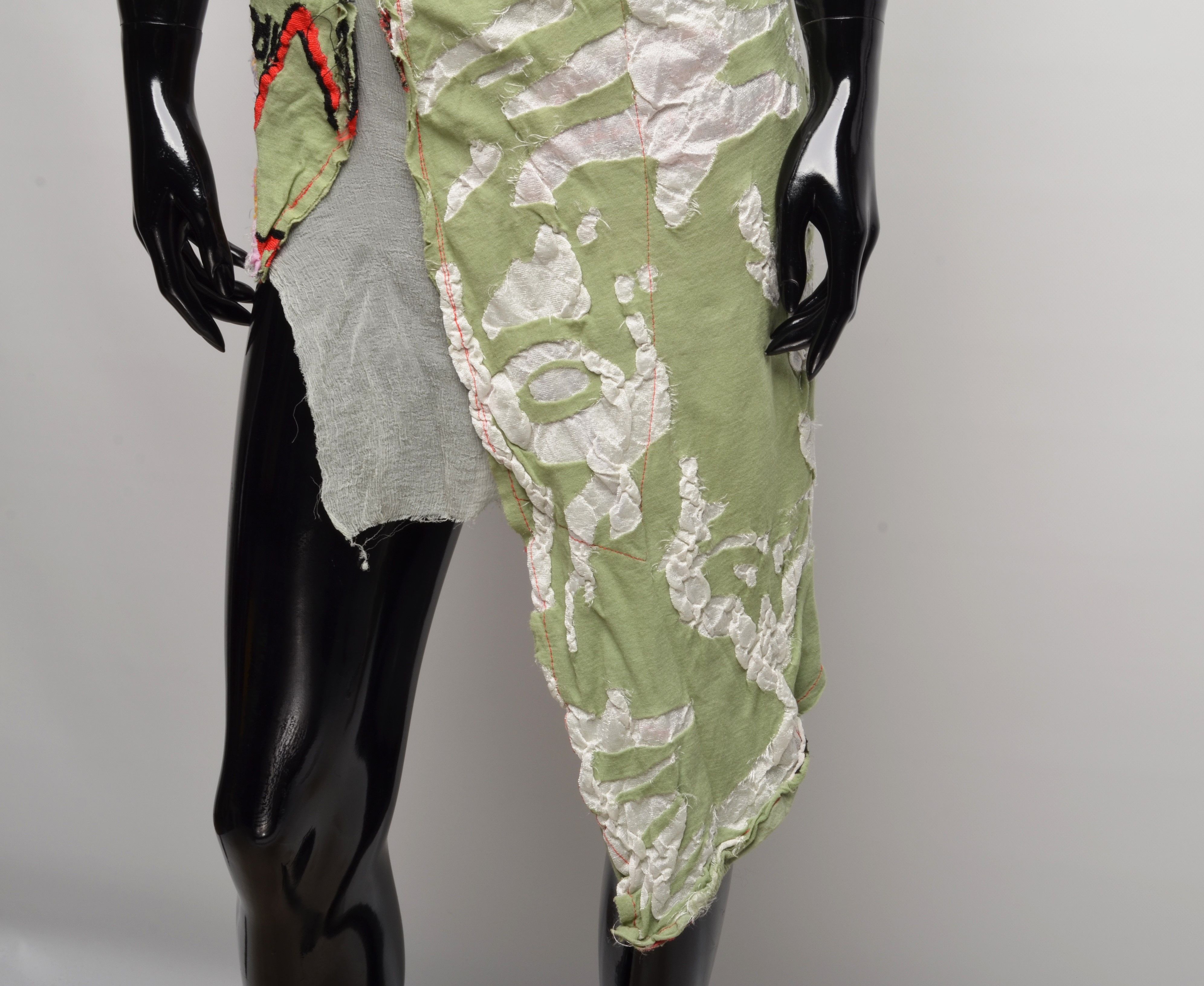 Other Vira Lata Y2K Deconstructed Grunge Mini Tunic Dress Size S / US 4 / IT 40 - 3 Thumbnail