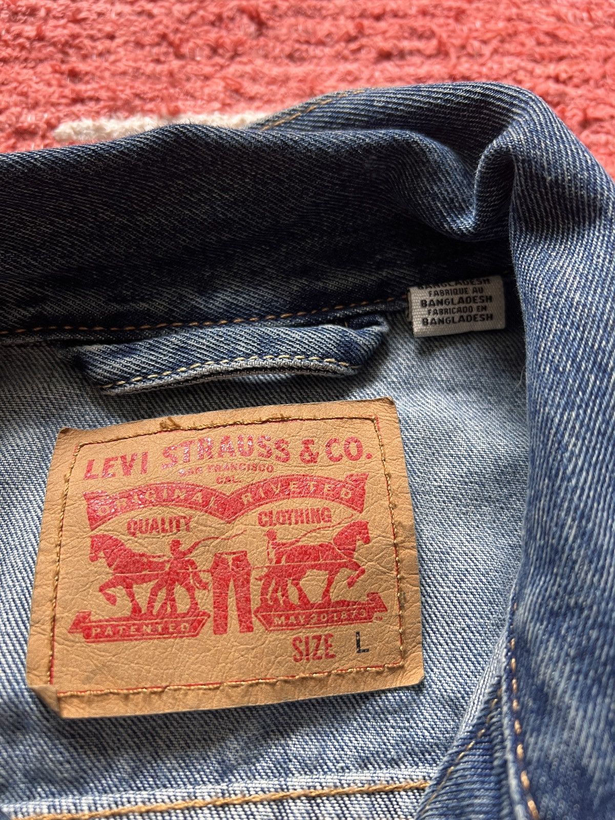 Levi's Vintage Clothing Levi’s Men’s Trucker Jeans Jacket Size US L / EU 52-54 / 3 - 6 Thumbnail