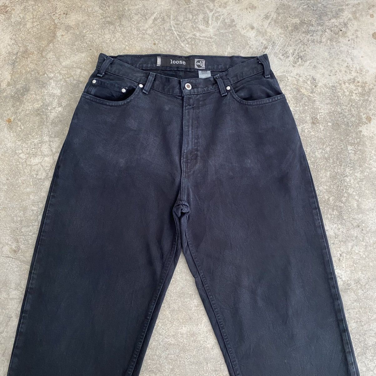 Levi's Vintage 1998 Levis Silvertab Black “LOOSE” Baggy Denim Jeans Size US 34 / EU 50 - 4 Thumbnail