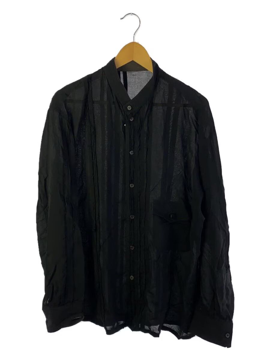 yohji yamamoto POUR HOMME Ruffled cut-off long sleeve shirt