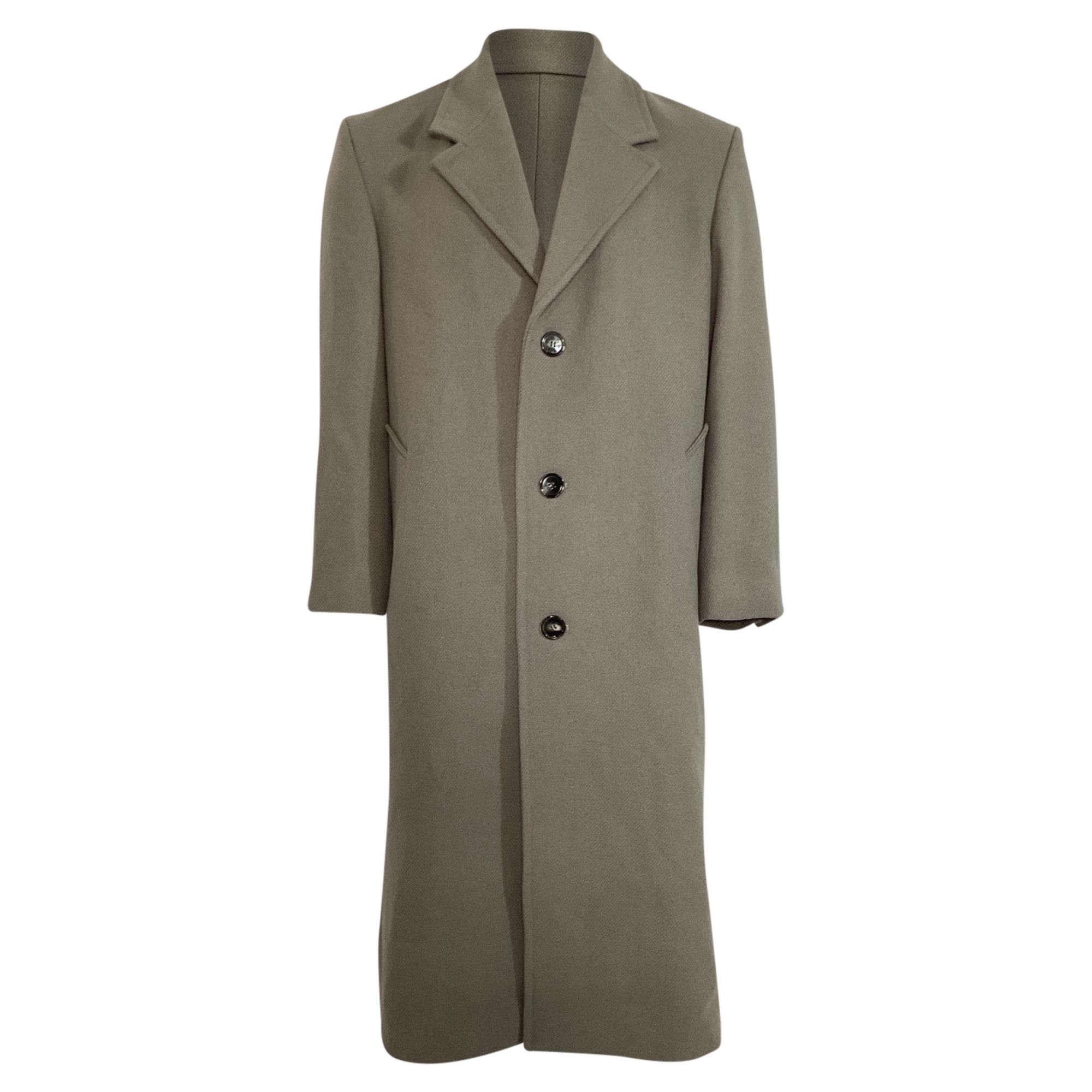 AMI Ami Single-Breasted Coat in Grey Wool Size US XL / EU 56 / 4 - 1 Thumbnail
