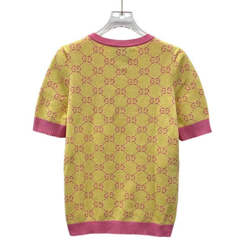 Gucci Gucci Color-blocked logo jacquad full-print cotton round-n Size S / US 4 / IT 40 - 2 Thumbnail