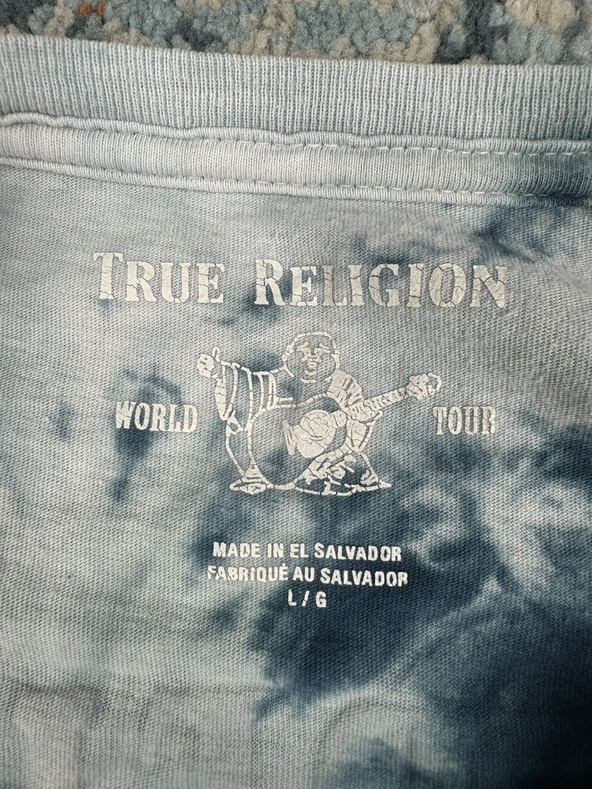 True Religion Vintage Y2K True Religion tie dye horseshoe Buddha tee Size US L / EU 52-54 / 3 - 11 Thumbnail