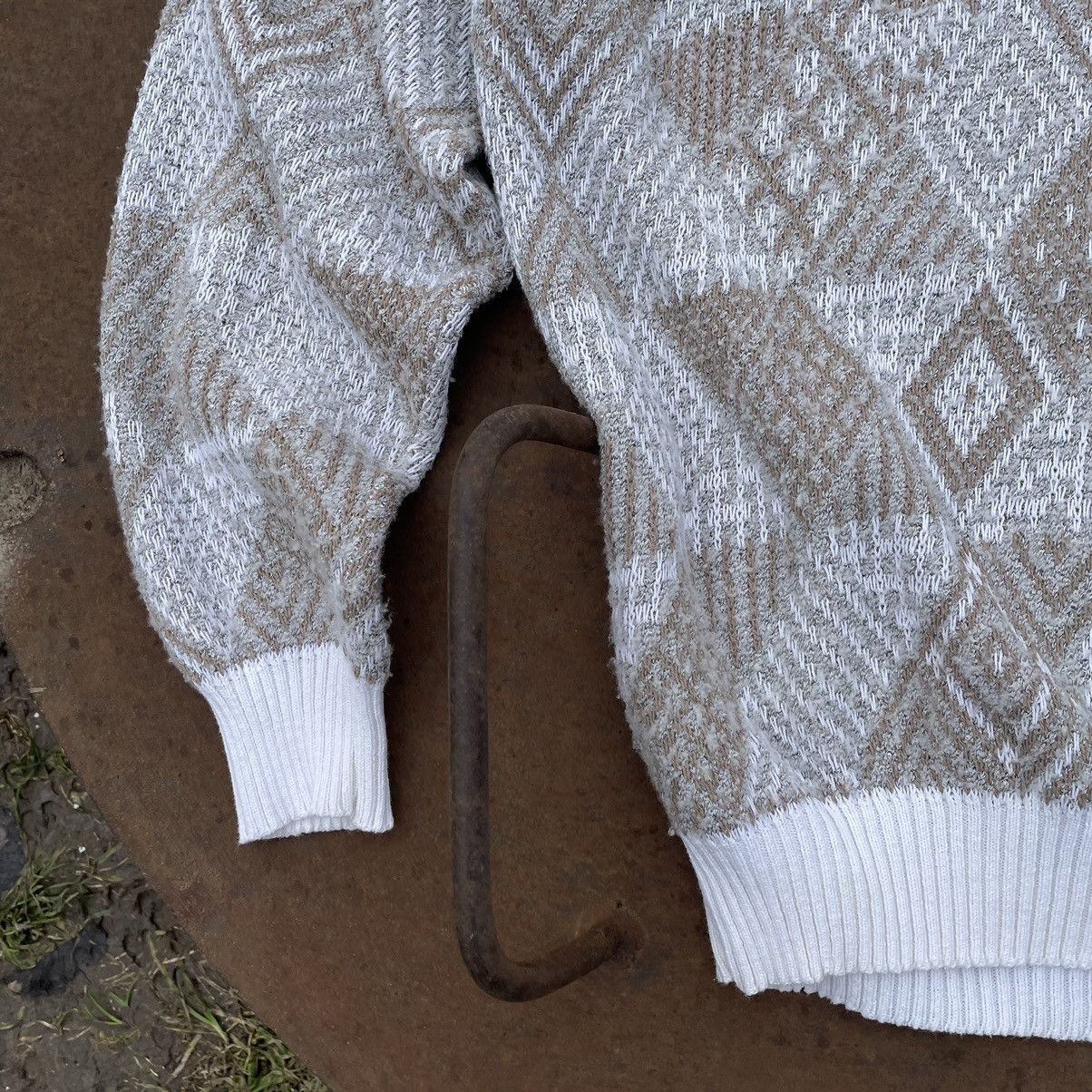 Aran Isles Knitwear Luxury Gianni Mannucci Knit Sweater Wool Size 52 90s Size US L / EU 52-54 / 3 - 3 Thumbnail