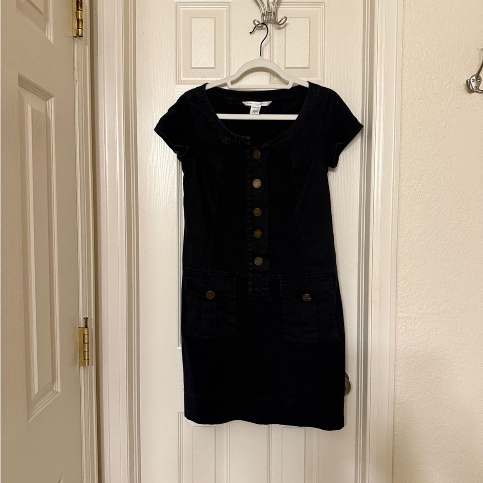 Diane von Furstenberg Diane Von Furstenberg button up sheath dress faded black Size M / US 6-8 / IT 42-44 - 4 Thumbnail