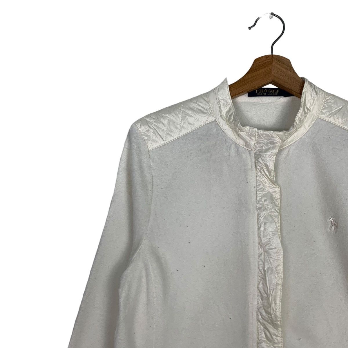 Polo Ralph Lauren POLO GOLF Ralph Lauren White Fleece Jacket #0202-C10 Size M / US 6-8 / IT 42-44 - 6 Thumbnail