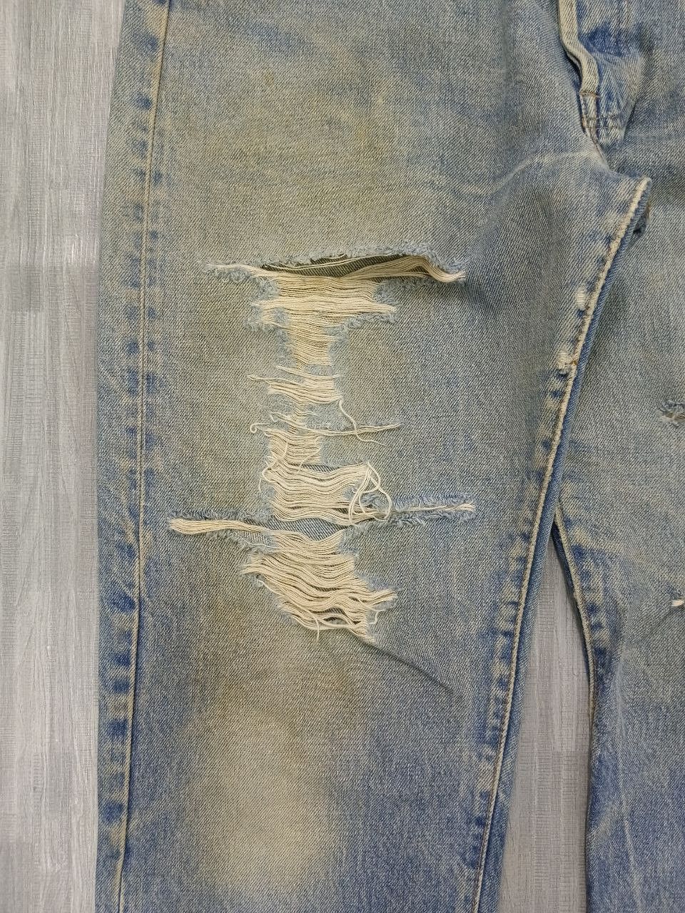 Levi's Vintage Clothing THRASH LEVIS 70s SELVEDGE DENIM PANTS Size US 33 - 6 Thumbnail