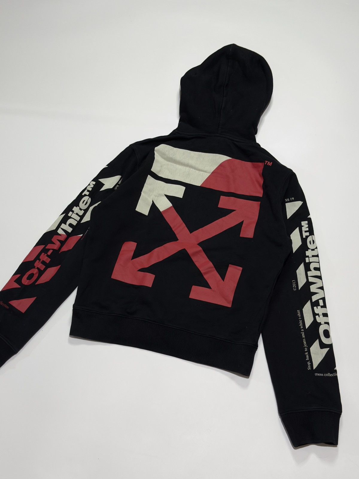 Off-White Off-White Diagonal Split logo hoodie Size US S / EU 44-46 / 1 - 1 Thumbnail