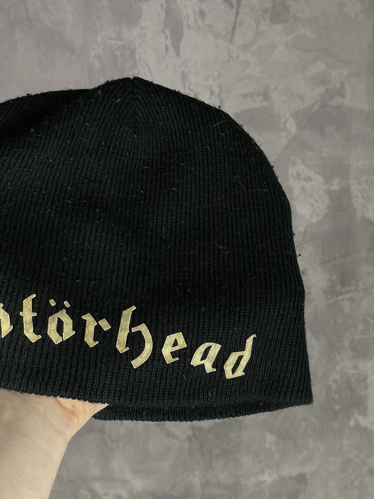 Band Tees × Vintage Vintage Y2K Motorhead Band Metal Rock Beanie Hat Rare CW Size ONE SIZE - 2 Thumbnail