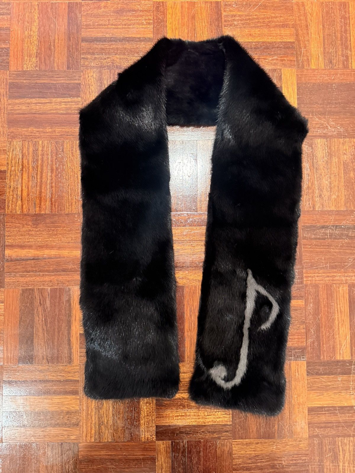 Jarod John Leonard 1 of 1 JJL MUSIC NOTE BLACK MINK SCARF | Grailed